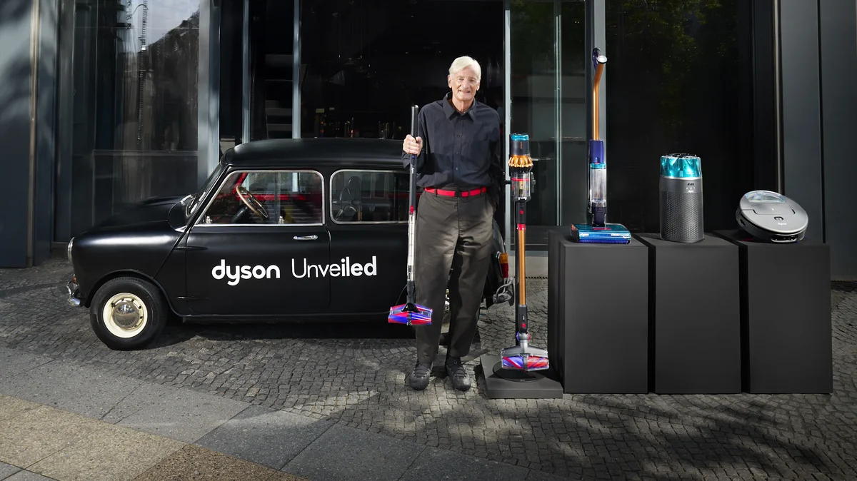 Dyson 創辦人James Dyson 親自於柏林舉行的全球發佈會現場,展示多款全新家居科技產品。