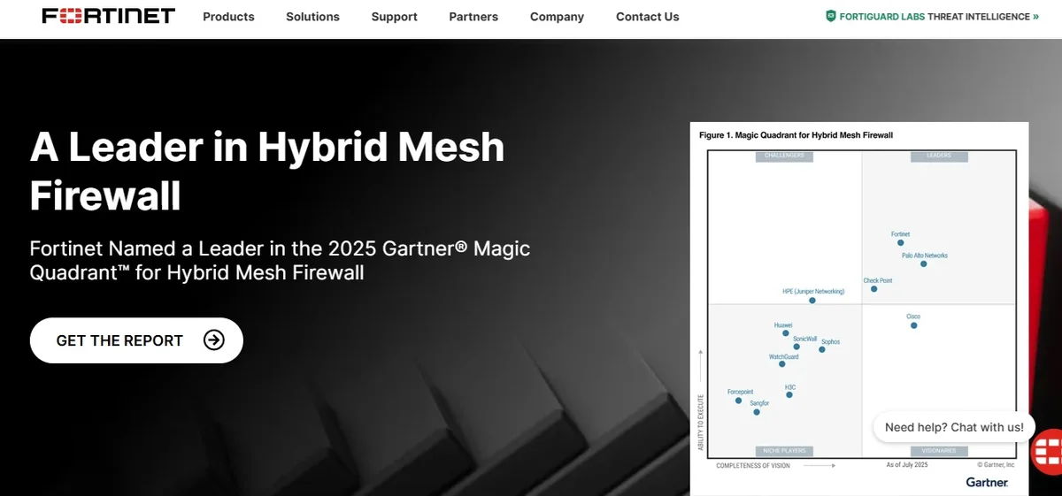 Fortinet 獲評Gartner混合網格防火牆領導者